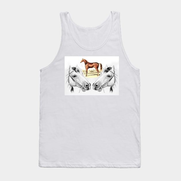 Horse head Tank Top by Marccelus